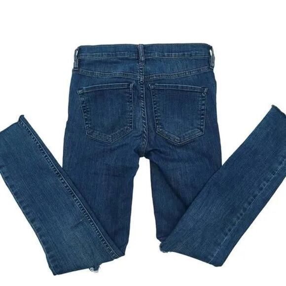 Free People Reagan Destroyed Skinny Ankle Jeans Size 25 - Picture 4 of 6